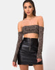 Immagine di Lo Skirt in pelle vegana nera