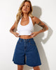 Immagine del pantaloncino di jeans loose fit in blu classico