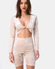 Immagine di Bike Short in velluto schiacciato color crema