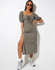 Immagine di Lourgia Midi Dress in Autumn Blossom Khaki