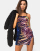 Immagine di Lucky Mini Dress in paillettes Dragon Fruit