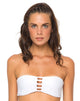 Immagine di Motel Lunar Bandeau Bikini Top In Bianco