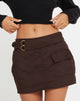 Immagine di Luther Mini Cargo Skirt in marrone scuro