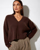 Immagine di Mabel Jumper in maglia Choco Brown