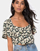 Immagine di Magia Crop Top in nero Aster