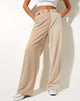 Immagine dei pantaloni Abba in contrasto Tan e Beige