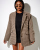 Immagine di Maiwa Blazer in pied-de-poule marrone