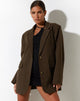 immagine di Maiwa Blazer in gessato marrone