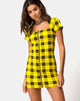 Immagine di Maretha Abito in Plaid Invernale Giallo