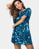 Immagine dell'abito Mausi in paillettes quadrate Teal