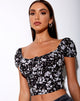 Immagine di Mazu Top in Dark Wild Flower