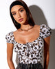Immagine di Mazu Crop Top in Daisy tinto