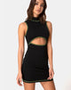 Immagine dell'abito Meela in nero con lime Flatlock