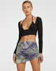 immagine di Mena Bodycon Skirt in Rave Optic