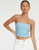 immagine di Merita Crop Top in azzurro