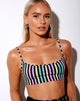 Immagine di Micro Crop Top in New Stripe
