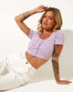 Immagine di Mieye Crop Top in Ditsy Rose Lilac