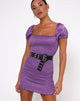 Immagine di Milina Mini Dress in raso martellato Lavanda
