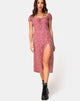 Immagine di Milla Dress in Ditsy Rose Red Silver