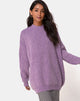 Immagine di Mody Jumper lavorato a maglia in viola chiaro