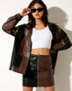 Immagine di Molu Mini Skirt in PU Bitter Chocolate