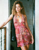 immagine di Momono Mini Dress in Abstract Paisley Rosso