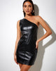 Immagine di Monic Mini Dress in Pu Black