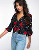 Immagine di Mosca Plunge Top in Cuban Rose