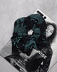 Immagine di Scrunchie in Dragon Flower Nero e Menta