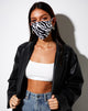 Immagine di Maschera viso in 90s Zebra