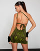Immagine di Nelvia Bodycon Dress in verde ottico a pois