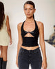 Immagine di Vicauci Cut Out Top in Nero