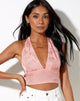 Immagine di Nanda Crop Top in Satin Rose Coral Blush