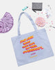 Immagine di Tote Bag in morbido blu con testo di scoperto Testo X Top Ragazza