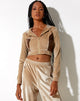 Immagine di Natuna Top in Velour Champagne