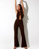 Immagine di Meldi Pantalone in Bubble Jersey Marrone