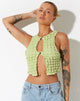 immagine di Neno Crop Top in maglia Big Bubble Pastel Lime