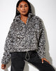 Immagine di Nero Ring Pull Jacket in Animal Grey