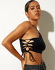 Immagine di Nisma Crop Top in Lycra Nero