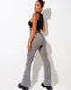 Immagine di Nizam: pantalone svasato in mesh grigio