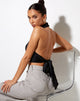 Immagine di Noela Crop Top in satin nero