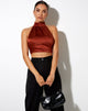 Immagine di Noela Crop Top in raso mattone