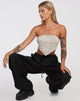 immagine di Nolda Crop Top in Tonal Zebra