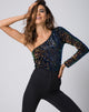 Immagine del corpetto Tamera in paillettes Prism Shine