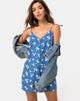 Immagine di Osla Slip Dress in Soheila Floral Blu