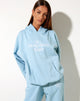 Immagine di Felpa con cappuccio oversize in blu Nantucket Motel Beach Club