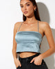 Immagine di OZAMI TOP SATIN SILVER BLUE 41