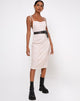 Immagine di Paloma Midi Dress in Flock Ditsy Leopard Taupe