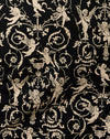 Cherubino barocco nero e oro