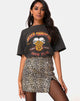 Immagine di Pelmet Mini Skirt in Rar Leopard Brown